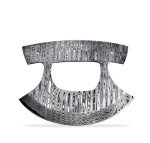 Hercules Custom Hand Forged Damascus Ulu Knife