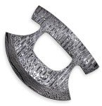 Hercules Custom Hand Forged Damascus Ulu Knife