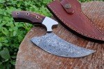 Damascus Steel ULU Blade with Wood Handle