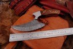 Damascus Steel ULU Blade with Wood Handle