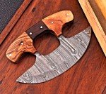 Handmade Damascus Steel Alaskan Chef Ulu Knife