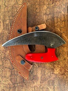 Handmade Damascus Steel Ulu Knife – Premium Chef Cleaver