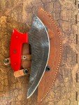Handmade Damascus Steel Ulu Knife – Premium Chef Cleaver