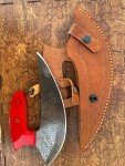 Handmade Damascus Steel Ulu Knife – Premium Chef Cleaver