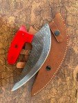 Handmade Damascus Steel Ulu Knife – Premium Chef Cleaver