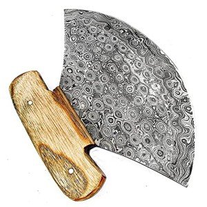 Handmade 6-Inch Damascus Steel Ulu Knife