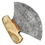 Handmade 6-Inch Damascus Steel Ulu Knife