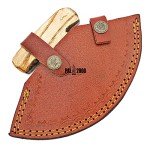 Handmade 6-Inch Damascus Steel Ulu Knife