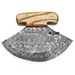 Handmade 6-Inch Damascus Steel Ulu Knife