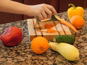 Alaska Ulu Knife Set with Wooden Handle & Board
