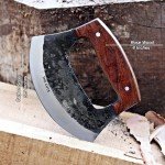 Alaska Ulu Knife: Walnutwood Pizza & Herb Cutter
