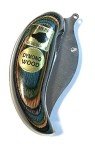 Alaska Dymondwood Folding Ulu Pocket Knife - Blue Green
