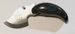 Alaska Dymondwood Folding Ulu Pocket Knife - Blue Green