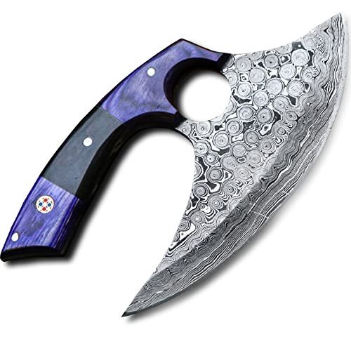 6-Inch Ulu Knife for Rocking, Mincing & Slicing