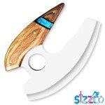 Custom D2 Steel Ulu Knife with Leather Sheath