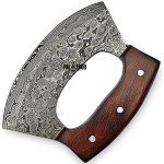 Alaskan Handmade Ulu Knife with Damascus Steel