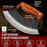 TIVOLI Hand-Forged Ulu Knife with Sheath & Gift Box
