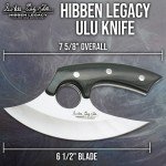 Hibben Legacy Ulu Knife with Leather Sheath