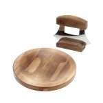 3-Piece Ulu Knife and Cutting Board Set