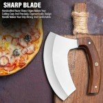 Alaskan Ulu Knife with Leather Sheath - Handmade