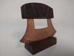 Alaska Copper Blade Ulu Knife with Wood Handle