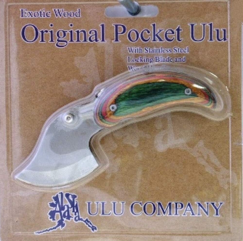 Alaska Pocket Ulu Knife with Steel Blade