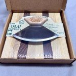 Ulu Knife Set with Block & Bowl - Alaskan Birch