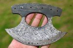 Custom Handmade Damascus Steel Ulu Knife Blade