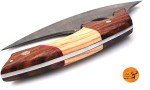 Handmade Damascus Steel Ulu Knife & Pizza Cutter