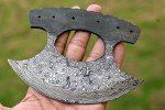 Custom Handmade Damascus Steel Ulu Knife Blade