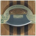8" Walnut Ulu Knife Set with 6.25" Blade
