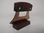Dark Wood Handle Copper Blade Ulu Knife