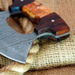 Handmade Damascus Ulu Knife for All Cooking Needs