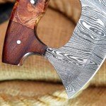 Handmade Damascus Ulu Knife for All Cooking Needs