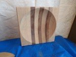 Set of 3 Engraved Alaska Ulu Knives with Bowl