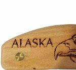 Alaska ULU Knife with Birch Handle and Stand