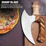 Handmade Damascus Steel Alaskan Ulu Knife with Sheath