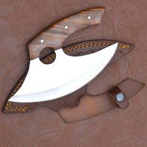 Stainless Steel Ulu Rocker Knife for Kitchen Use