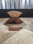 Alaska ULU Knife with Hardwood Handle & Stand