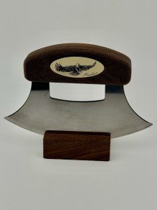 Alaska Ulu Knife with Eagle Engraving