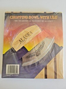 Alaska Ulu Knife with Chopping Bowl Set