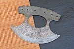 Handmade Damascus Steel Ulu Knife Blade 2516