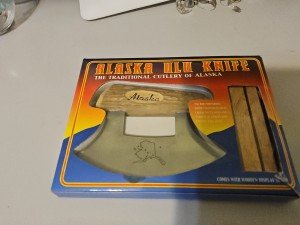 Alaska Ulu Knife with Stand
