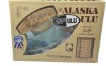 Alaska Birch Ulu Knife with Wooden Stand