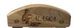 Alaska Birch Ulu Knife with Wooden Stand