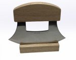 Alaska Wood Handle Ulu Knife with Sheath