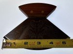 Vintage Etched Alaskan Ulu Knife with Stand