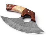 Traditional Alaskan Full Tang Damascus Ulu Knife