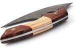 Traditional Alaskan Full Tang Damascus Ulu Knife