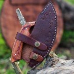 7-Inch Carbon Steel Ulu Knife with Sheath